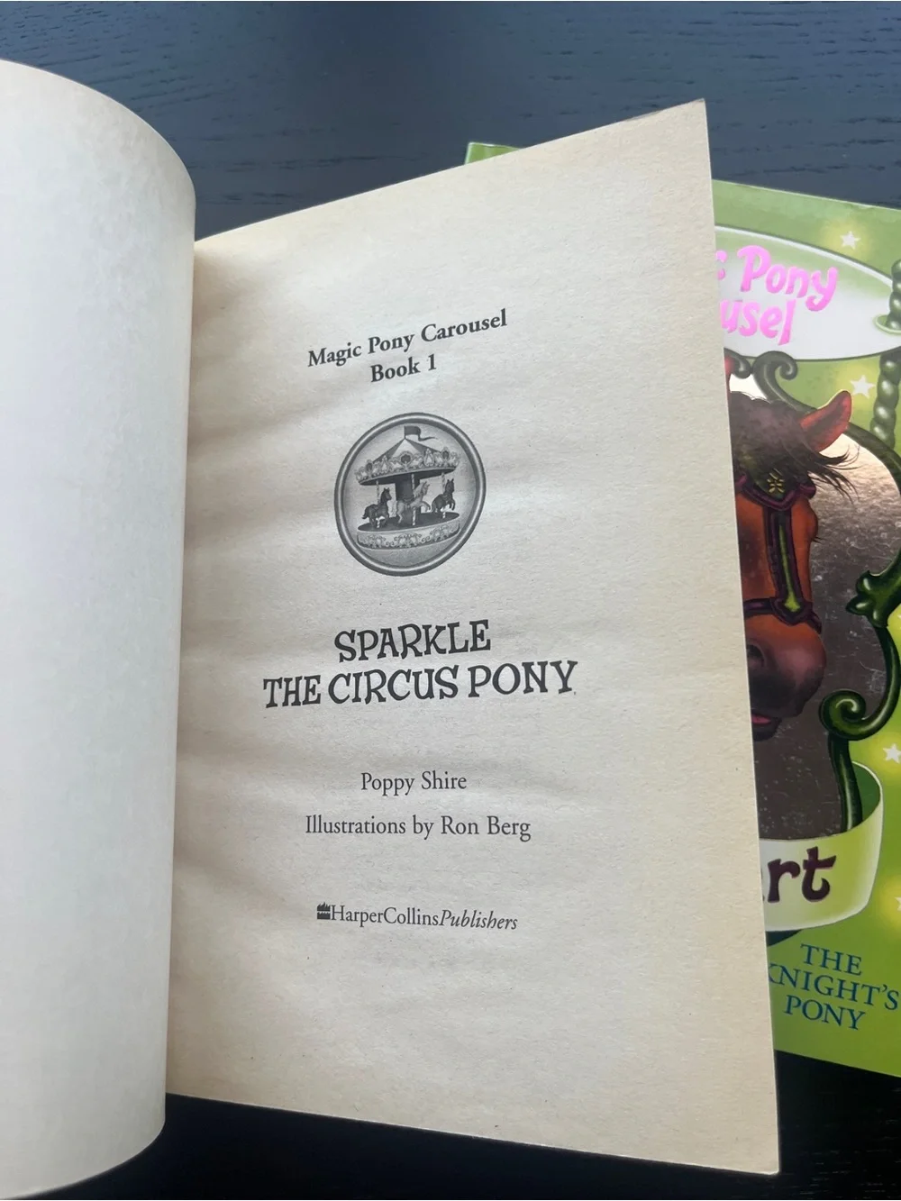 HarperCollins Magic Pony Carousel Books 1 & 2 Paperback Set Poppy Shire